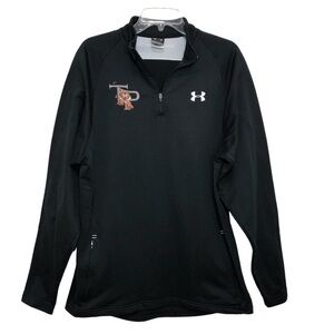 Under Armour‎ 1/4 Zipper Pockets Black Lightweight Mens Pullover L